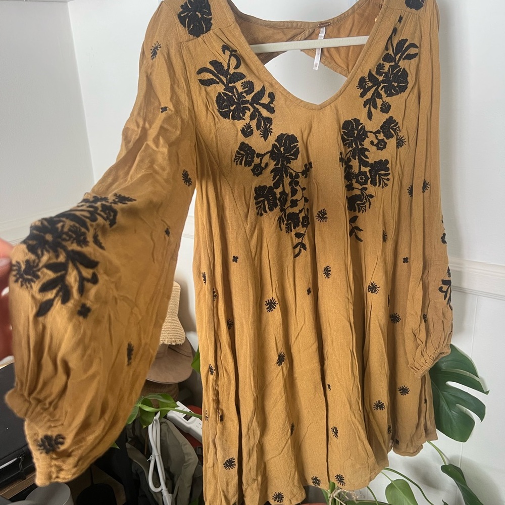 Free People Long Sleeve Mini Dress